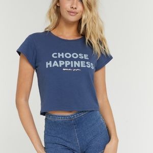 Spiritual Gangster Choose Happiness Cropped Tee